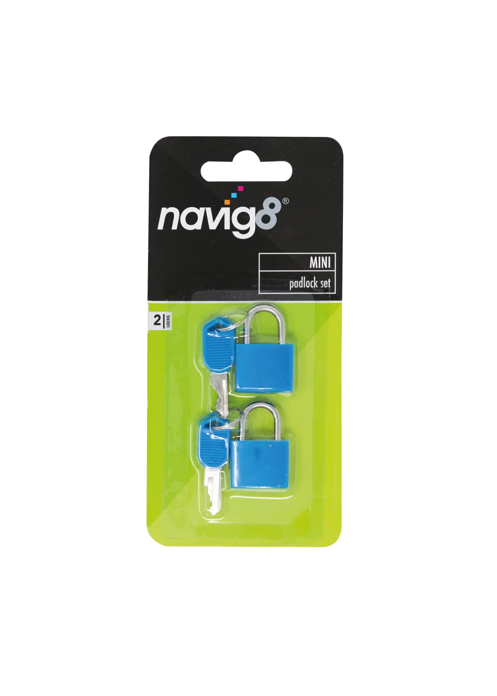 Navig8 Blue Mini Padlock (15.5cm x 7.5cm x 1cm) Image 1