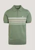 Green Stripe Polo Shirt - S Image 5