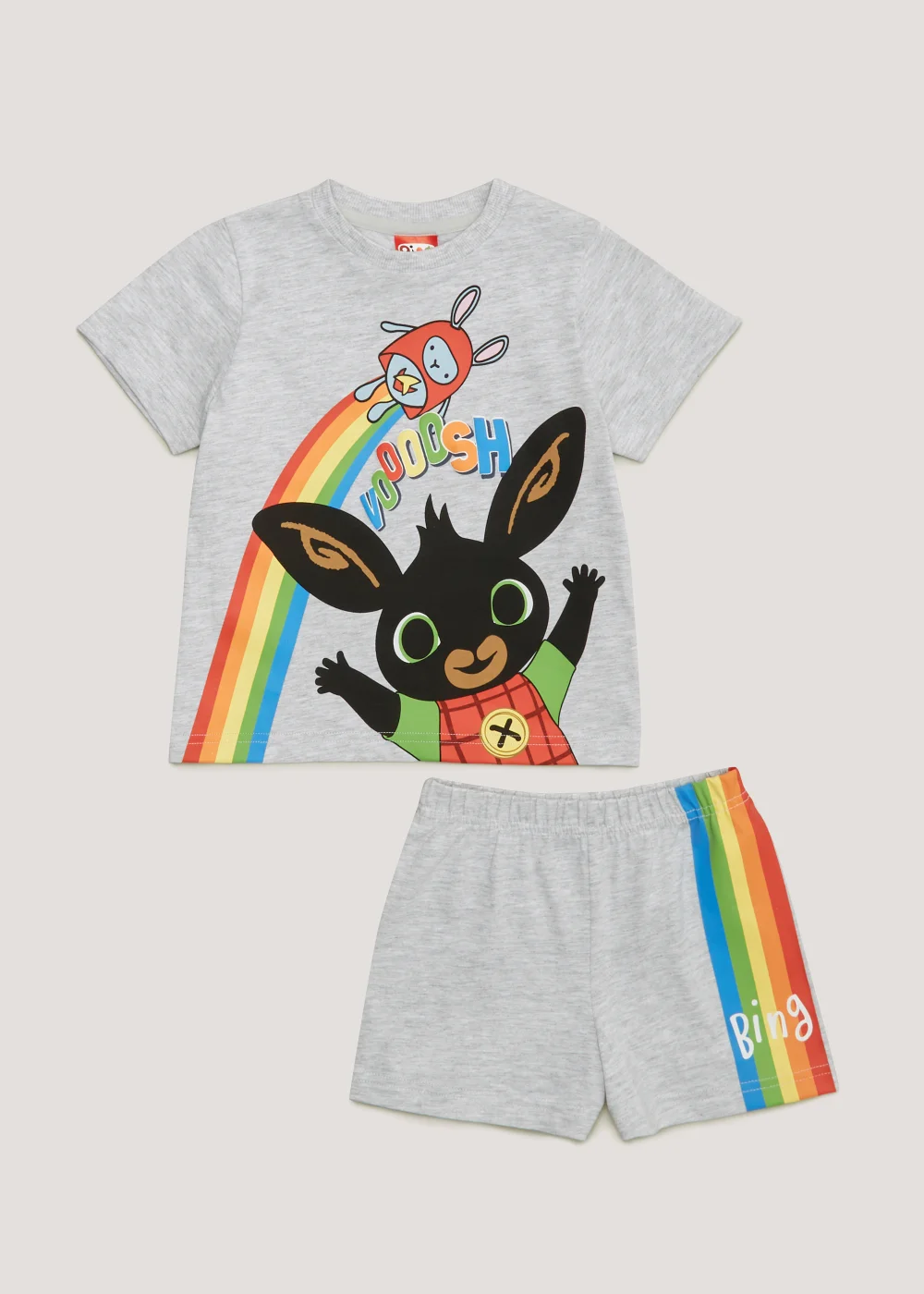 Kids Grey Bing Bunny Shortie Pyjama Set (9mths-5yrs) - Age 2 - 3 Years Image 1