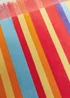 Coral Stripe Velour Beach Towel (150cm x 70cm) Image 2