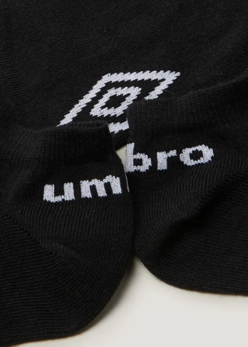 Umbro 5 Pack Black Trainer Socks - Sizes 6 - 8.5 Image 2