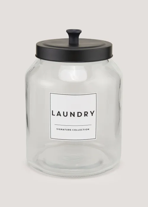 Glass Laundry Powder Jar Image 1