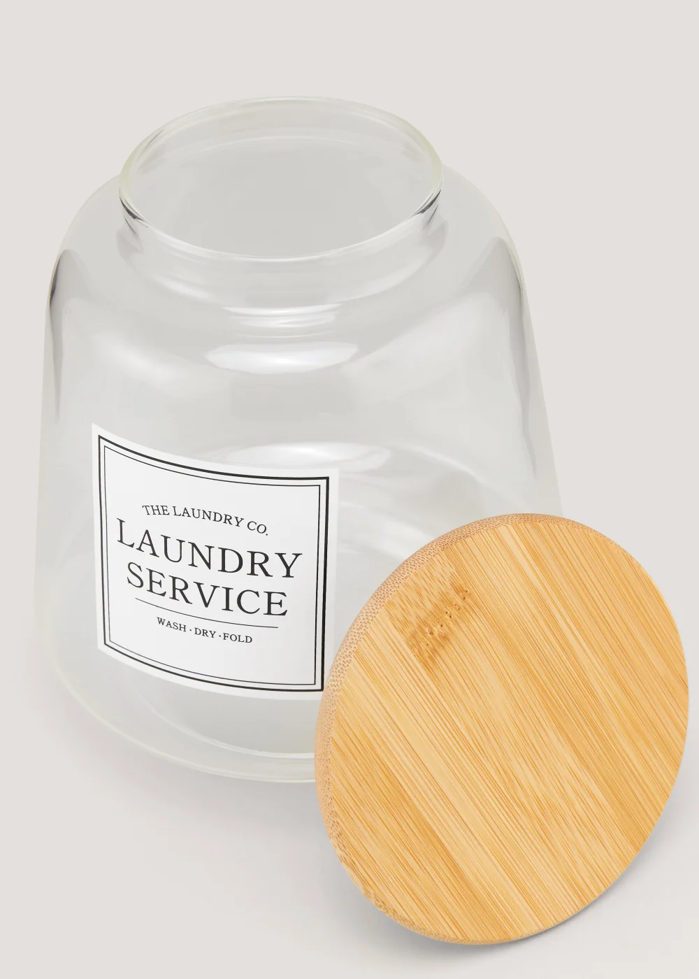 Large The Laundry Co Glass Jar Image 2
