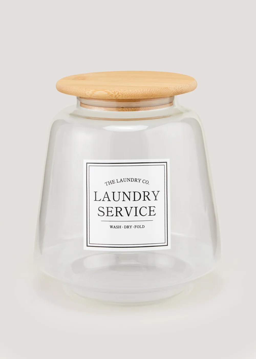 Large The Laundry Co Glass Jar Image 1