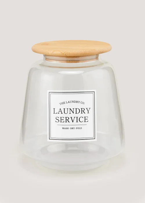 Large The Laundry Co Glass Jar Image 1