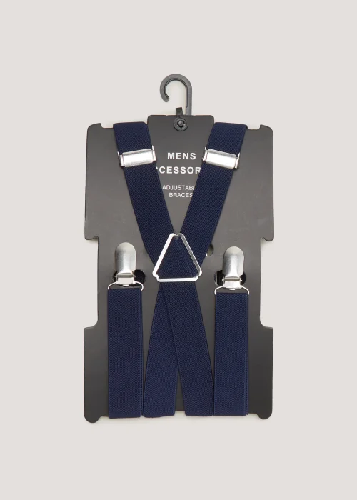 Navy Braces - One Size Image 1