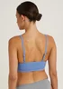 3 Pack Seam Free Triangle Ribbed Crop Tops - Small Image 2