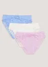 3 Pack Blue High Leg Knickers - 8 Image 4