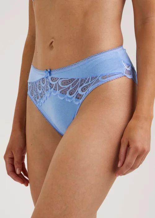 3 Pack Blue High Leg Knickers - 8 Image 3