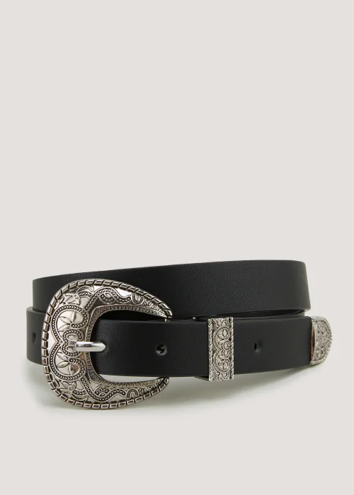 Black Western Belt - Small Image 1
