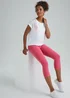 Pink Cropped Leggings - 8 Image 4