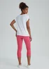 Pink Cropped Leggings - 8 Image 2