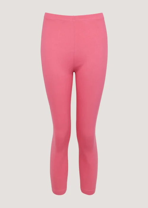 Pink Cropped Leggings - 8 Image 5