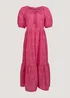 Papaya Petite Pink Embroidered Midi Dress - 6 Image 5
