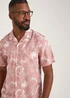 Lincoln Pink Floral Print Short Sleeve Shirt - Small Image 3