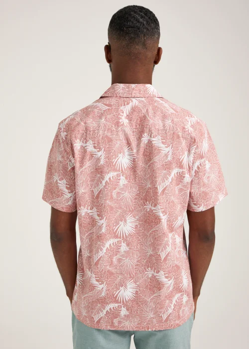Lincoln Pink Floral Print Short Sleeve Shirt - Small Image 2
