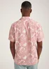 Lincoln Pink Floral Print Short Sleeve Shirt - Small Image 2