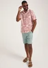 Lincoln Pink Floral Print Short Sleeve Shirt - Small Image 4