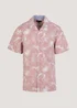 Lincoln Pink Floral Print Short Sleeve Shirt - Small Image 5