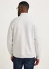 Lincoln Ecru Textured 1/2 Zip Up Sweatshirt - Small Image 2