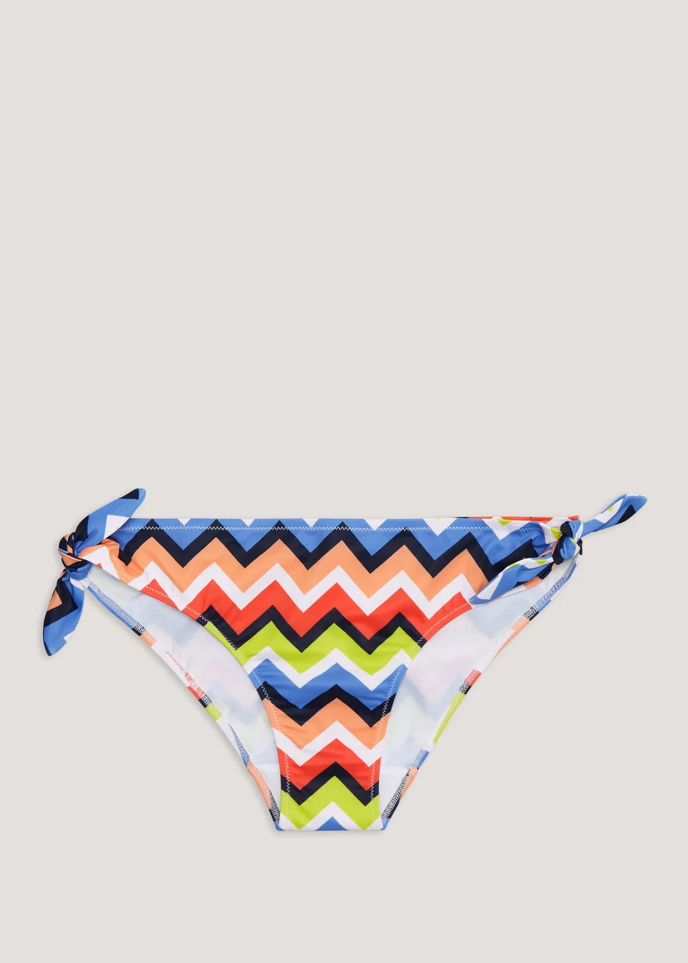 Multicoloured Zigzag Twist Bikini Bottoms - 8 Image 4