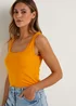 Orange Short Vest Top - Size 8 Image 3