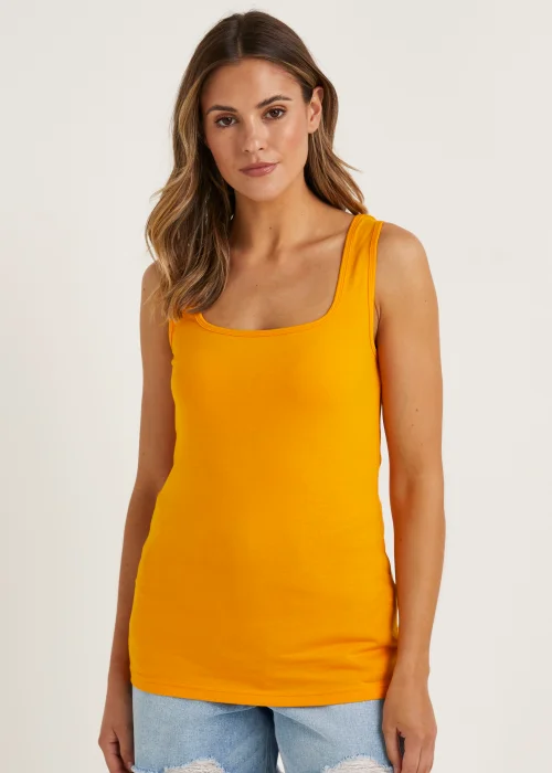 Orange Short Vest Top - Size 8 Image 1