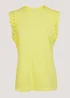 Yellow Lace Vest Top - Size 8 Image 5