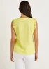 Yellow Lace Vest Top - Size 8 Image 2