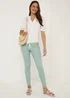 Rosie Mint Green Pull On Jeggings - Size 08 29 leg Image 4