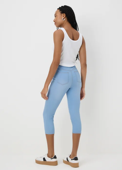 Rosie Light Wash Cropped Pull On Jeggings - 8 Image 2