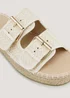 Natural Double Buckle Espadrilles - Size 3 Image 2