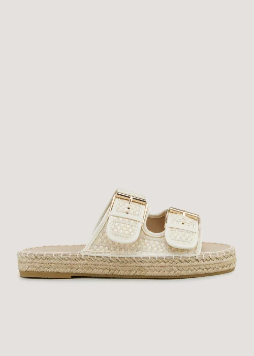 Natural Double Buckle Espadrilles - Size 3 Image 1