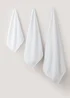 White Low Twist 100% Cotton Towels - Hand Towel Image 1