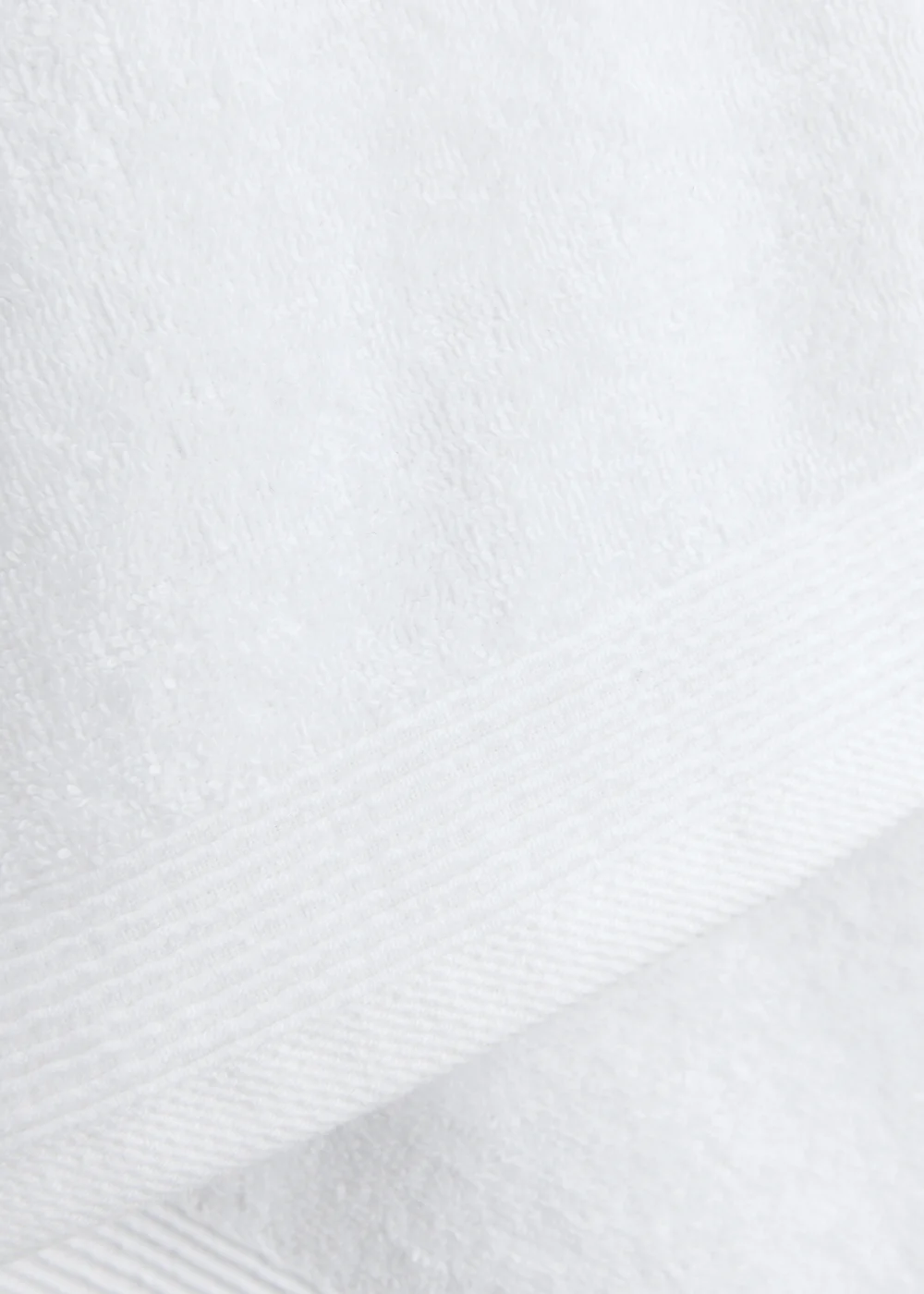 White Low Twist 100% Cotton Towels - Hand Towel Image 2