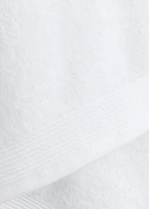 White Low Twist 100% Cotton Towels - Hand Towel Image 2
