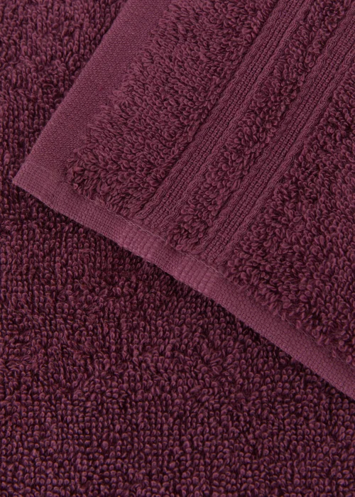4 Pack Plum 100% Egyptian Cotton Face Cloths Image 2