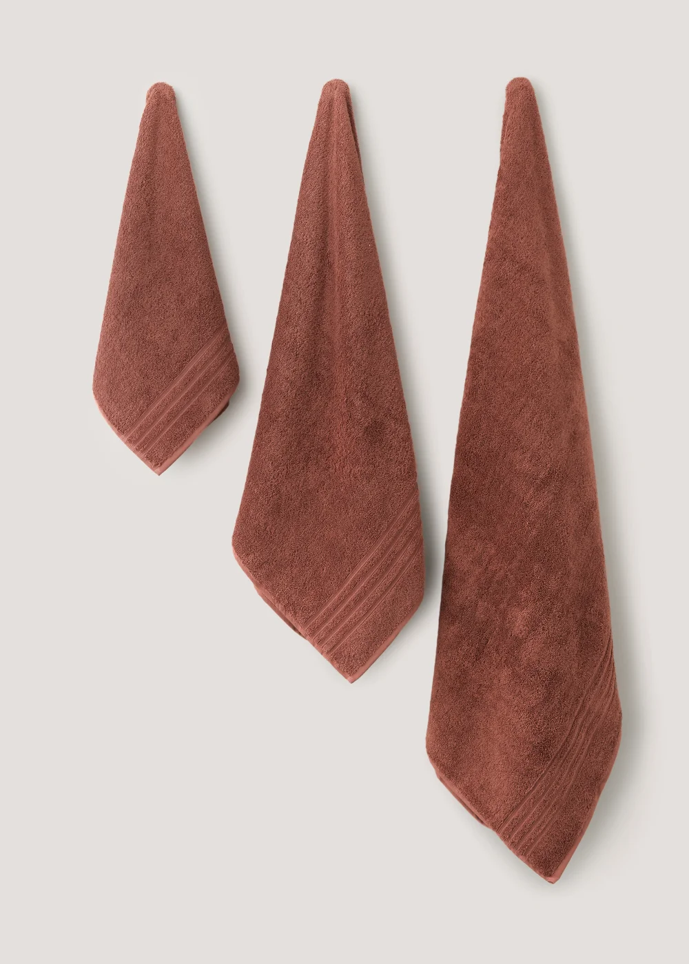 Brown 100% Egyptian Cotton Towels - Hand Towel Image 1