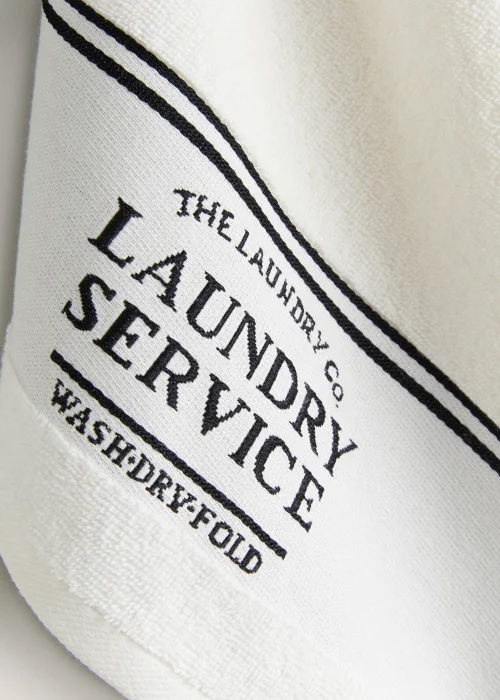 White The Laundry Co Border Hand Towel Image 2