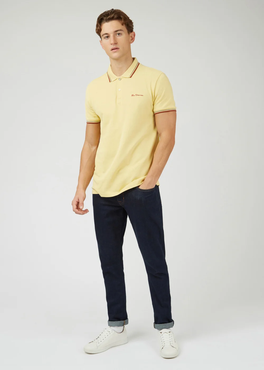 Ben Sherman Yellow Polo Shirt - S Image 2