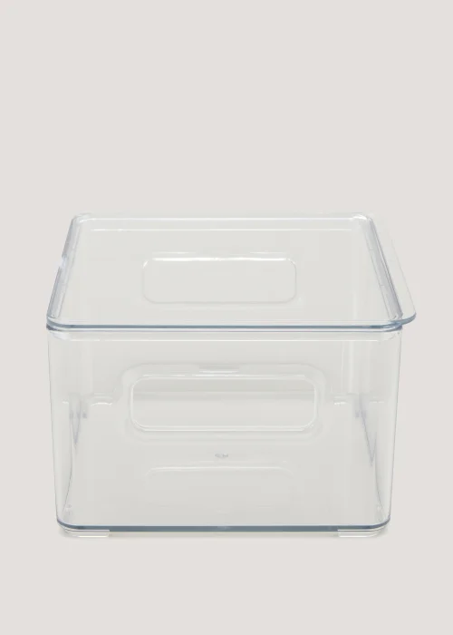 Clear Acrylic Fridge Organiser With Lid Image 1