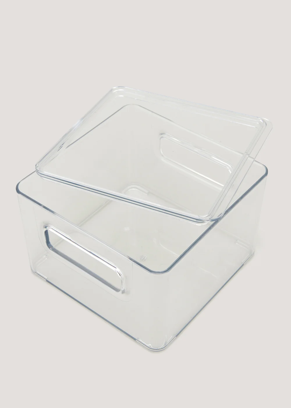 Clear Acrylic Fridge Organiser With Lid Image 2