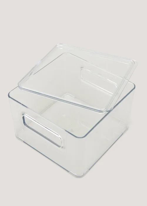 Clear Acrylic Fridge Organiser With Lid Image 2
