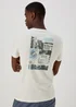 US Athletic Cream Urban Print T-Shirt - Extra small Image 2