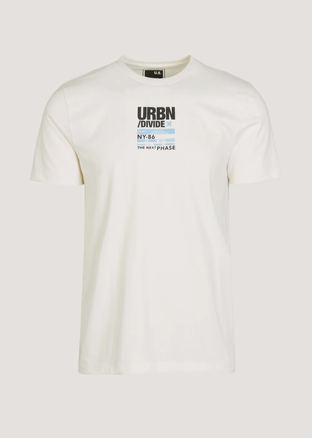 US Athletic Cream Urban Print T-Shirt - Extra small Image 5