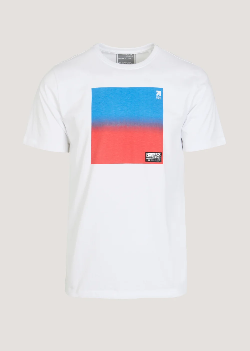 US Athletic White Ombre Print T-Shirt - Extra small Image 5
