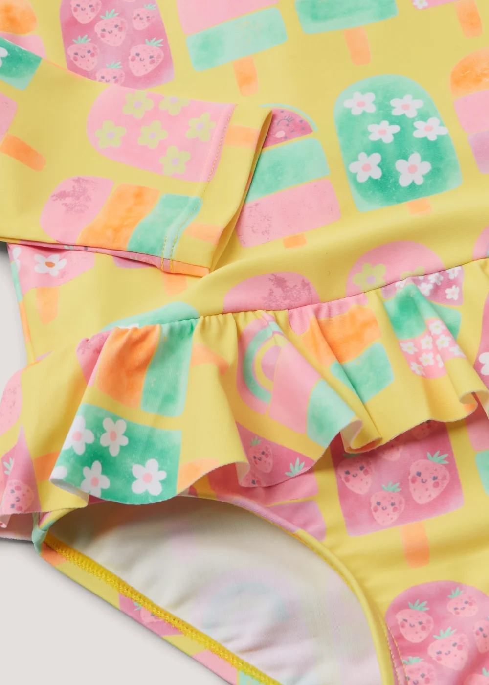 Girls Yellow Ice Lolly Surf Suit (3mths-6yrs) - 2-3 Yrs Image 2