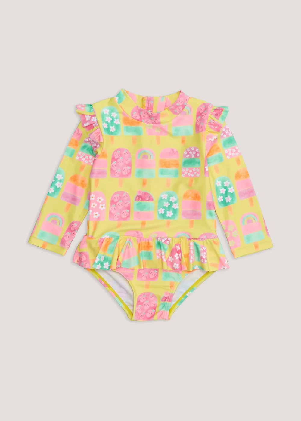 Girls Yellow Ice Lolly Surf Suit (3mths-6yrs) - 2-3 Yrs Image 1