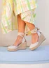 NOVO Beige Buenos Aires Espadrilles - Size 3 Image 1