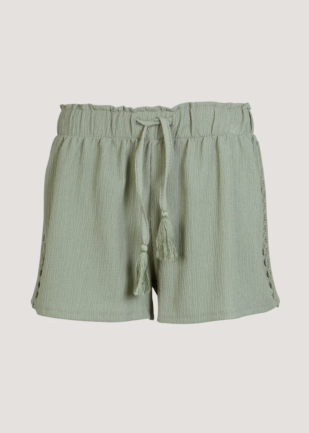 Khaki Lace Co-Ord Shorts - 8 Image 5